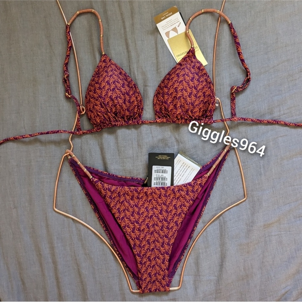 Vix Luri Nic Bikini Set in Plum Drape